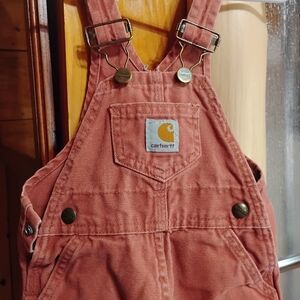 Carhartt Rose Pink Duck Bib Overalls